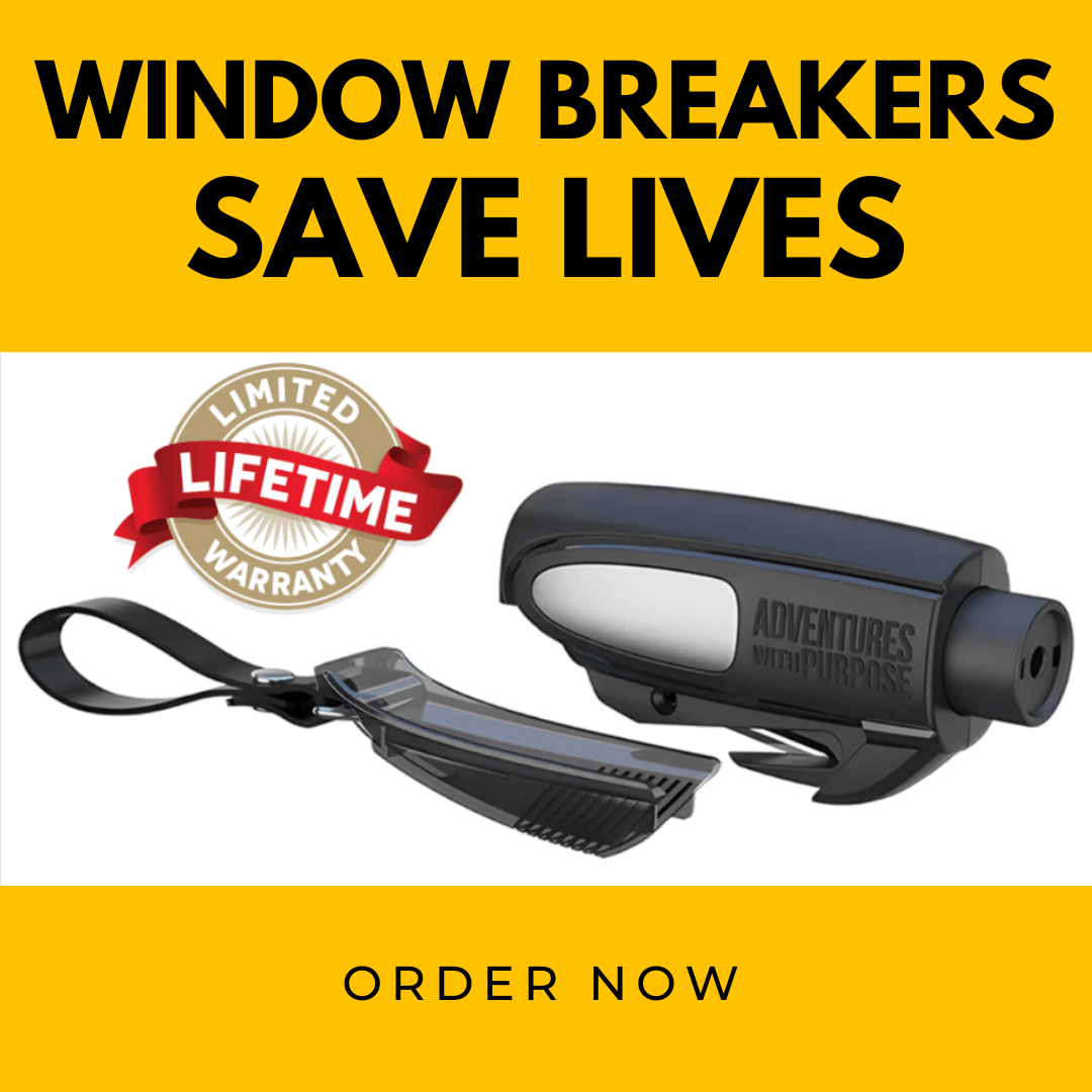 AWP 2-in-1 Emergency Window Breaker & Seatbelt Cutter Black
