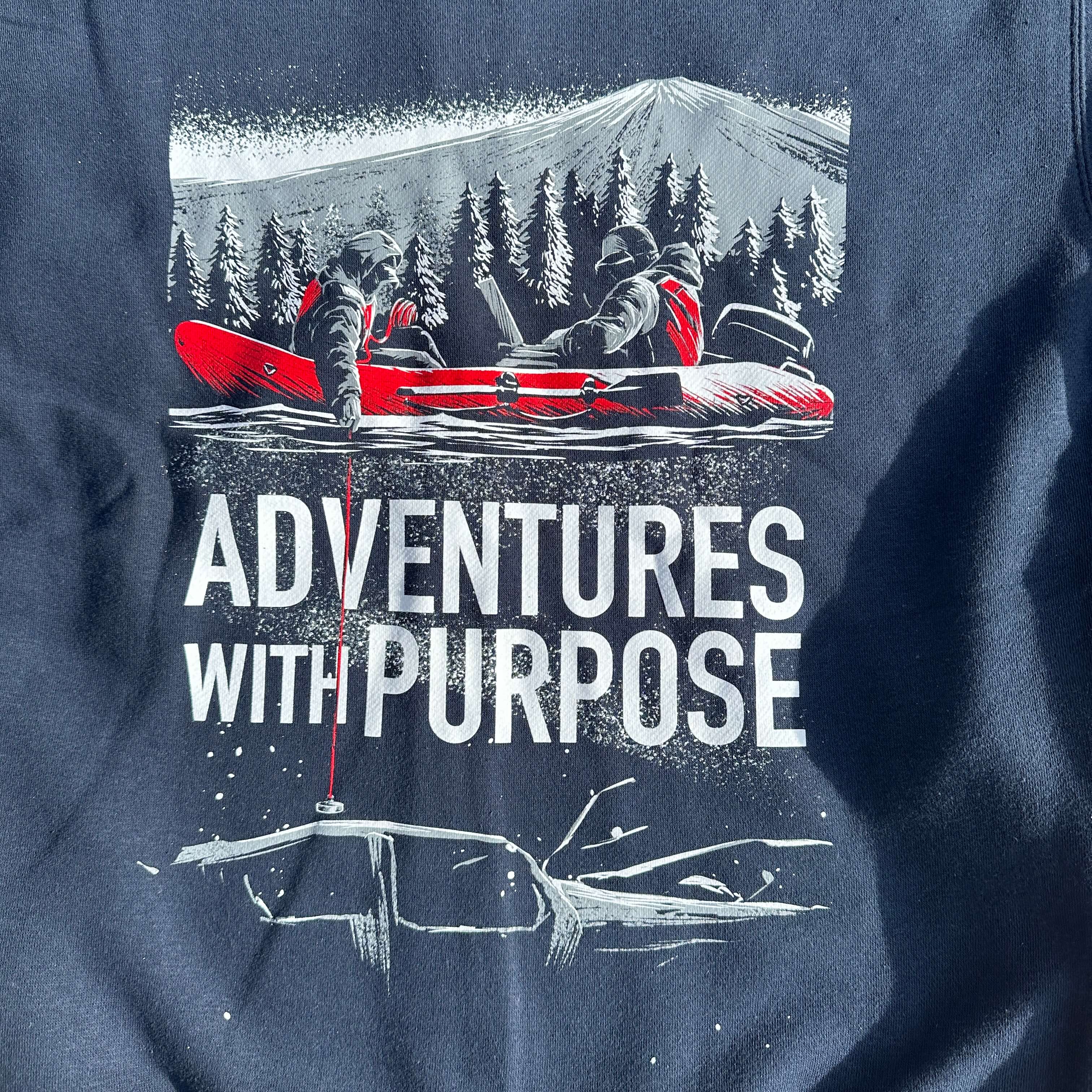 SEARCH TEAM Zip-Up Hoodie w/ Boat and Magnet