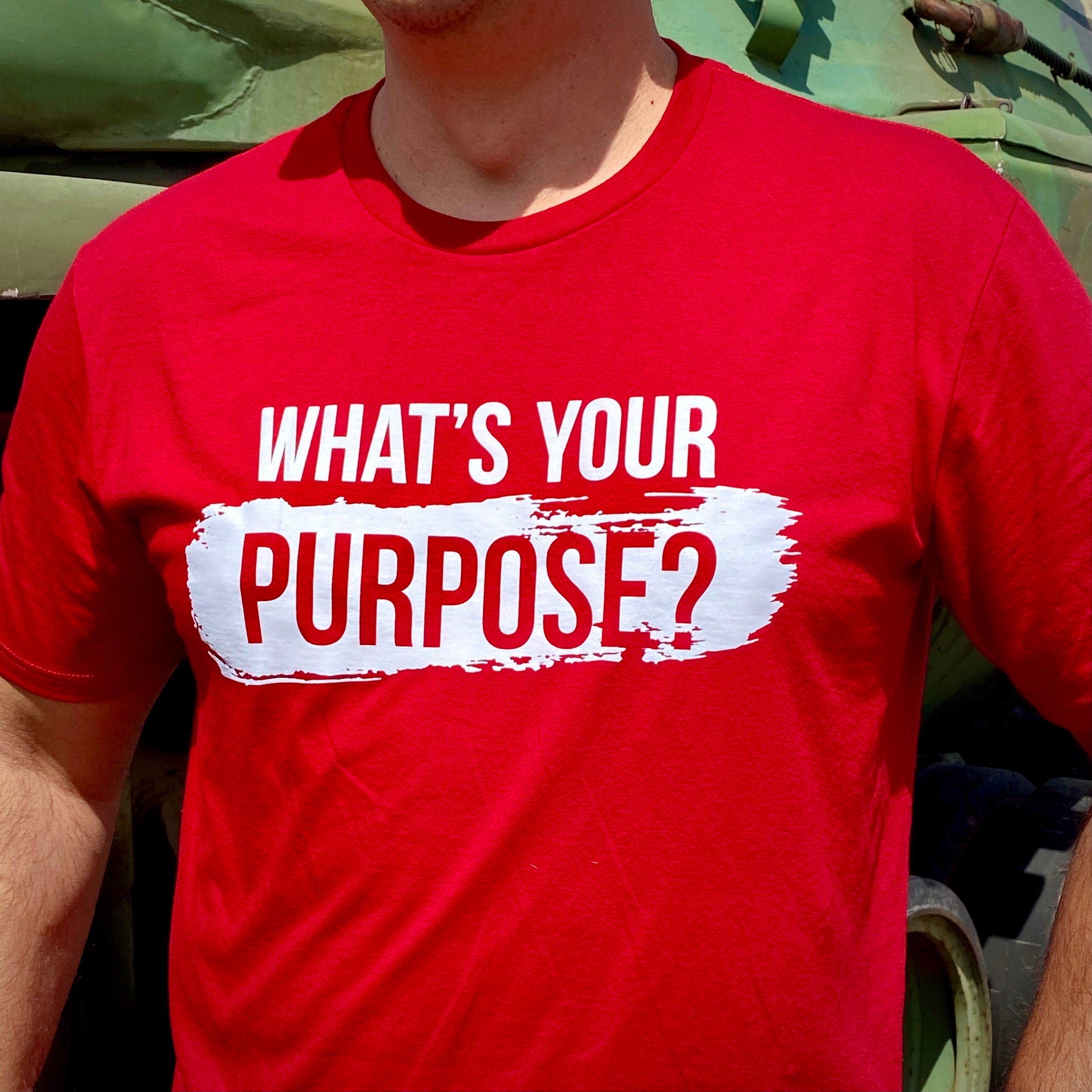 WHAT'S YOUR PURPOSE Premium Crew T-Shirts