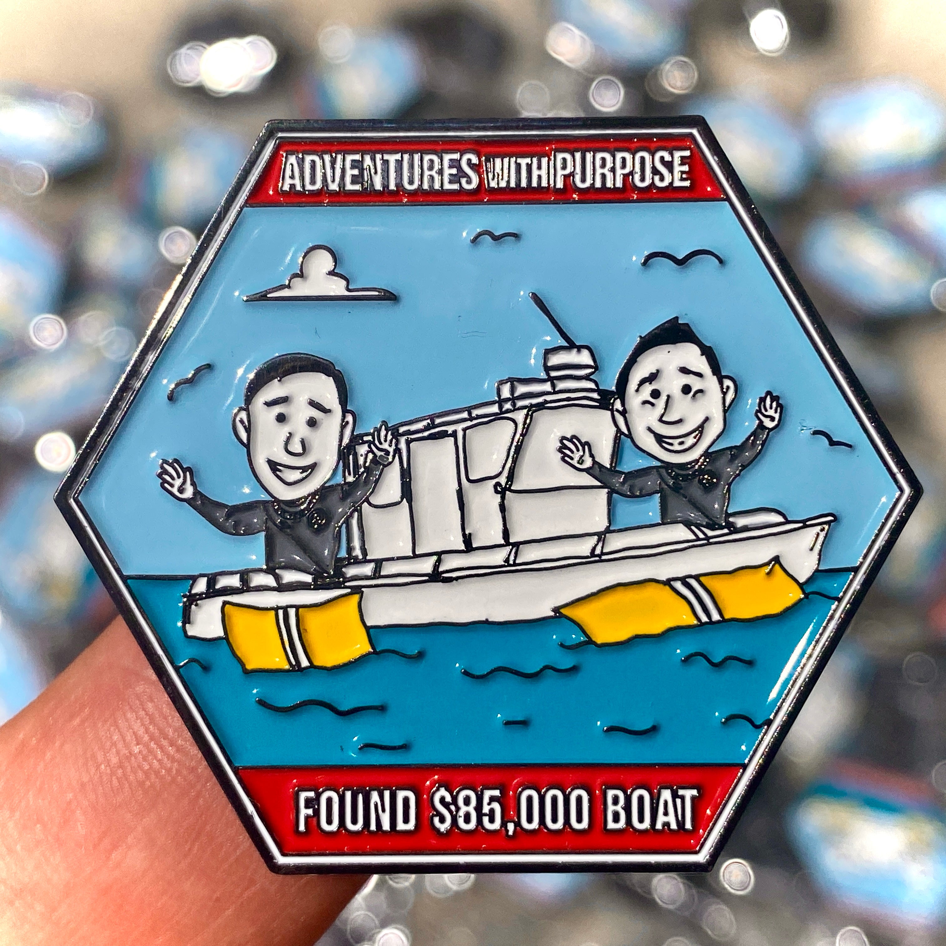 Collector Pin: FOUND $85,000 BOAT