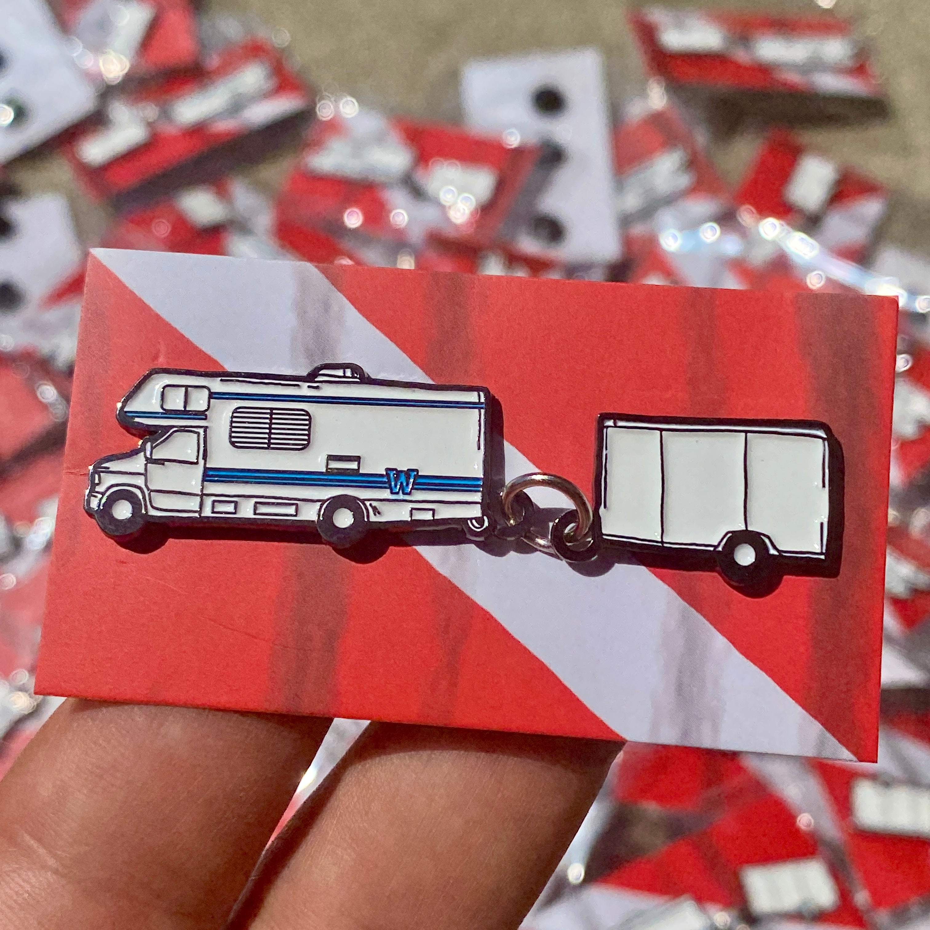 Collector Pins: AWP RV and Gear Trailer