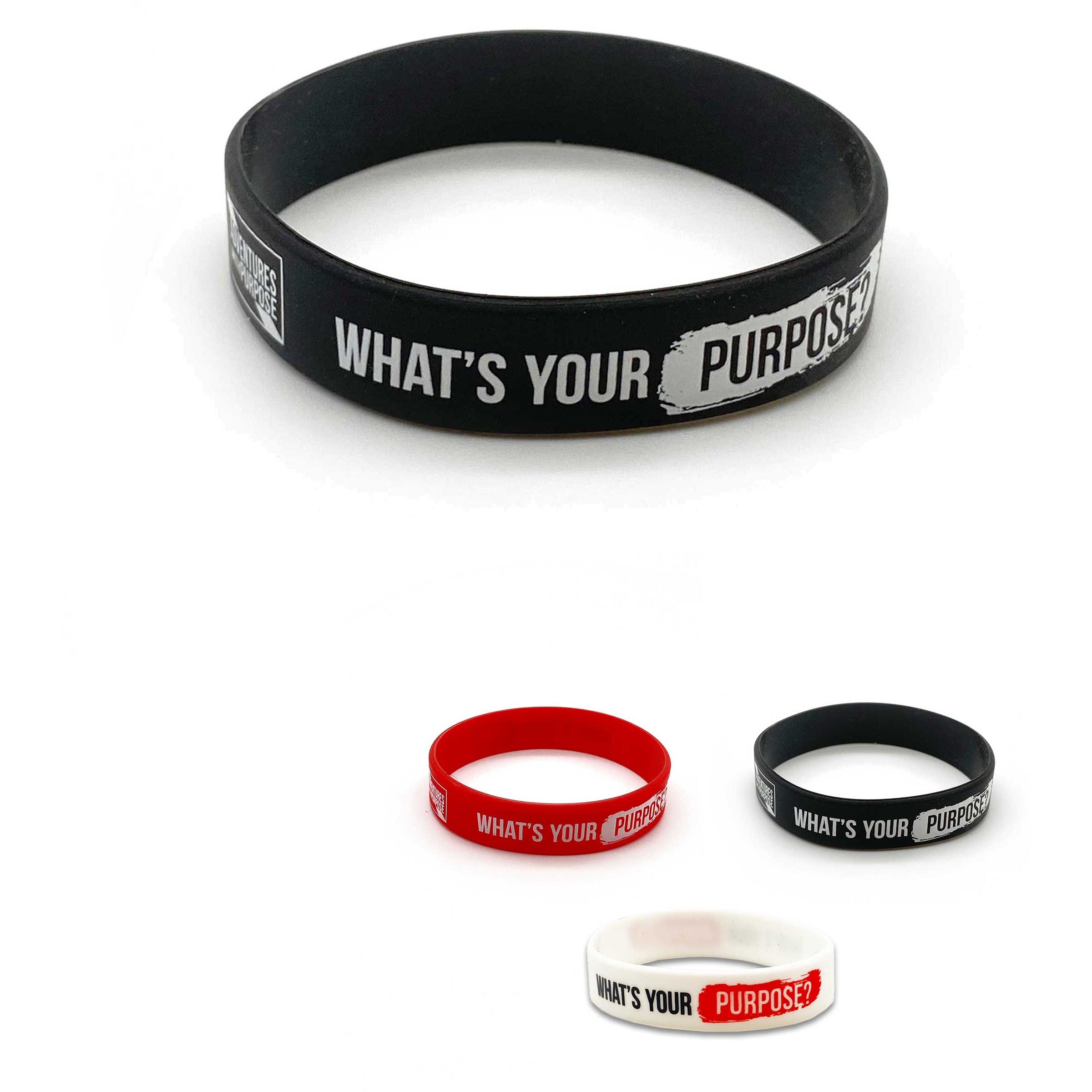 WHAT'S YOUR PURPOSE? Premium Soft Silicone Wristbands