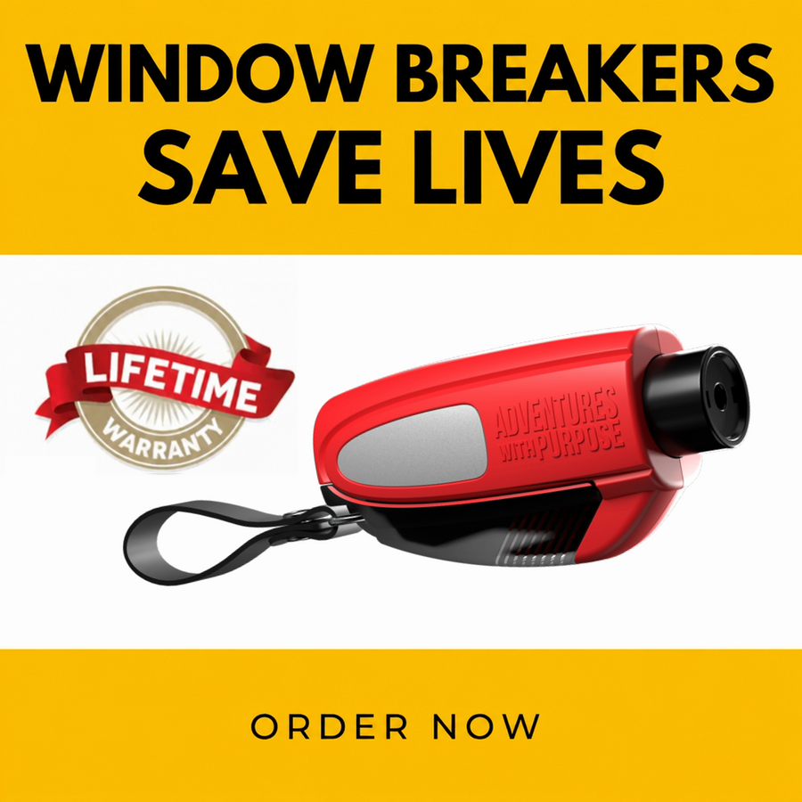 2-in-1 Emergency Window Breaker & Seatbelt Cutter – Adventures With Purpose