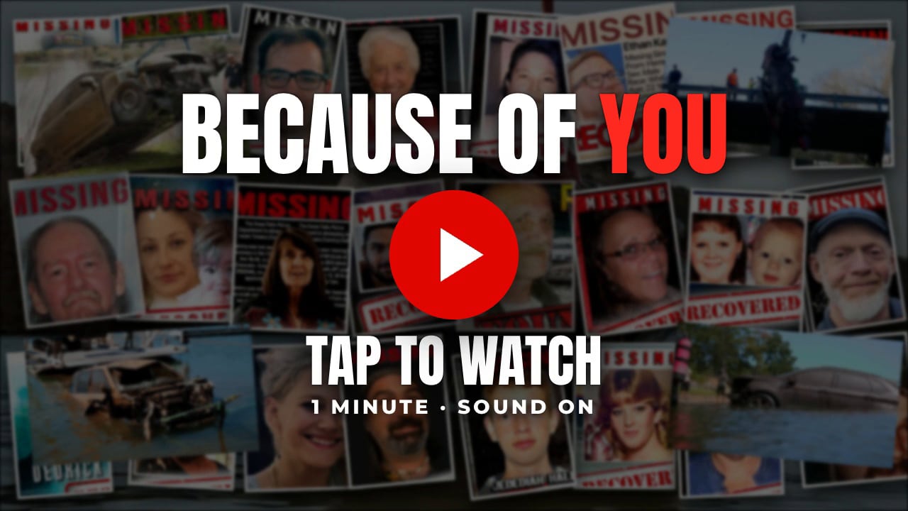 Because of you. Tap to watch, about one minute, sound on.