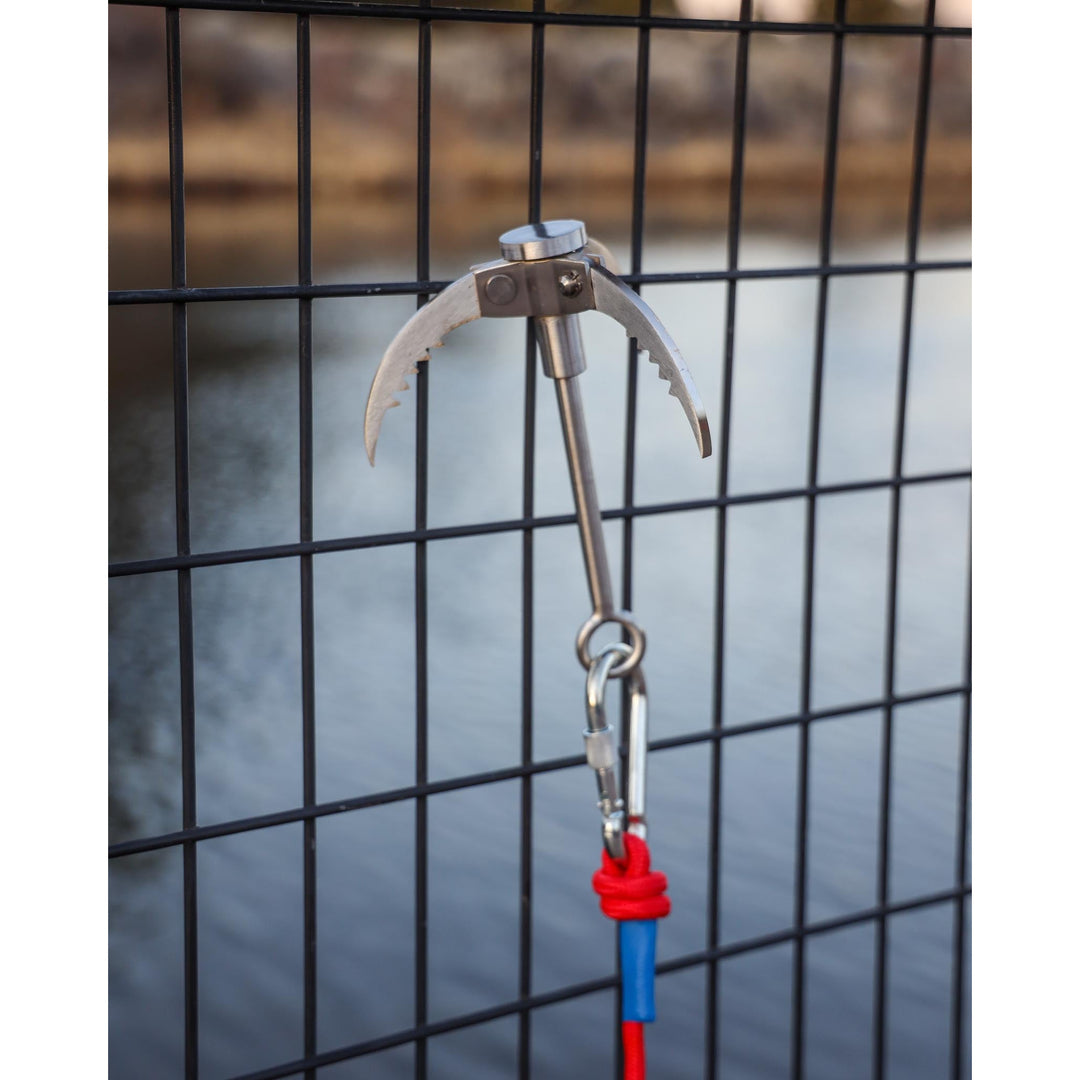 Retractable Grappling Hook - 229mm Non Magnetic Stainless Steel - Magnet Store