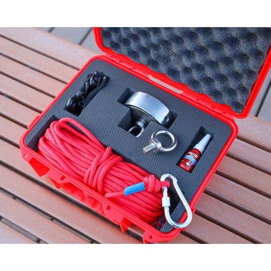 2,600 LBS 2-In-1 PULL FISHING MAGNET BUNDLE KIT