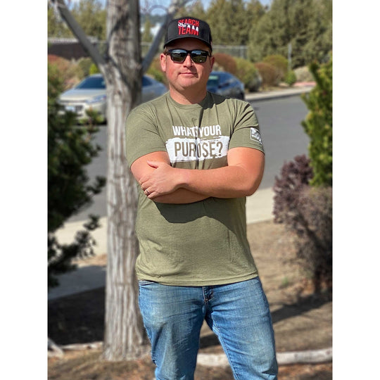 WHAT'S YOUR PURPOSE Premium Crew T-Shirts