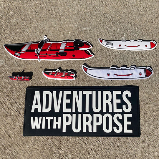 AWP Rubber Patch Bundle w/ Stickers, Iron-On Patch, Collector Pin and Fridge Magnet