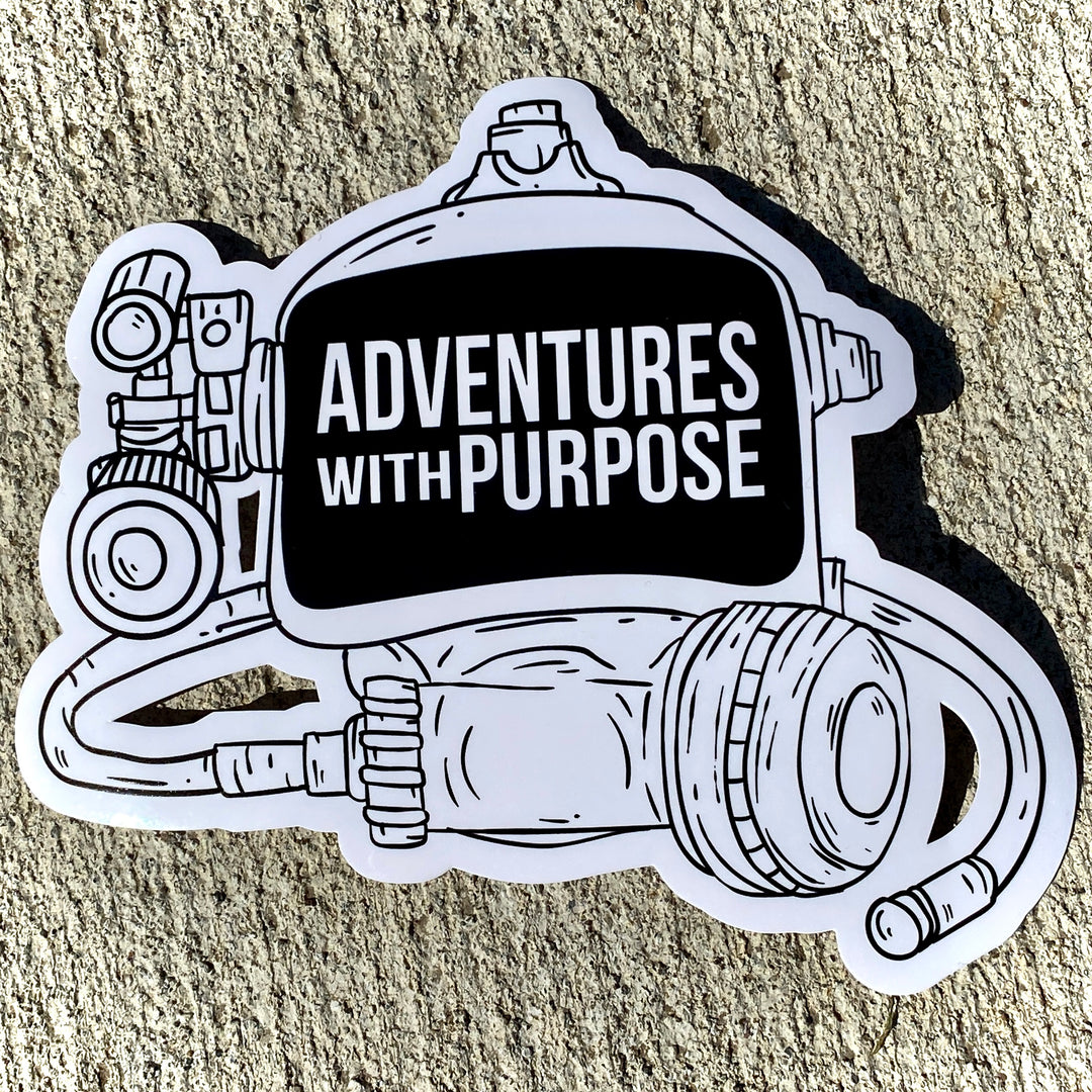 Vinyl Stickers: Adventures With Purpose Dive Mask