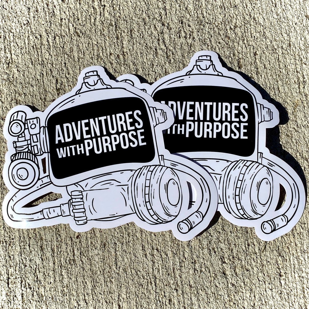 Vinyl Stickers: Adventures With Purpose Dive Mask