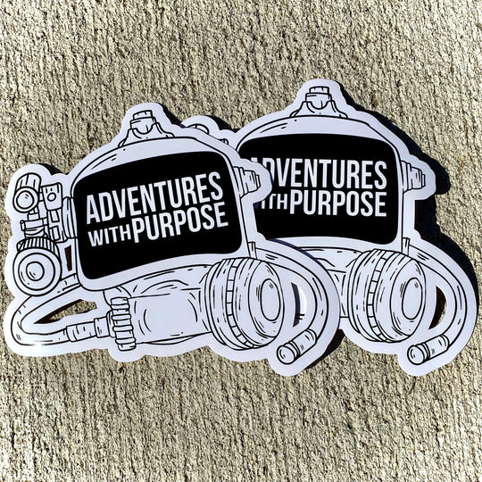 Vinyl Stickers: Adventures With Purpose Dive Mask