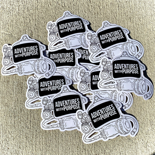 Vinyl Stickers: Adventures With Purpose Dive Mask