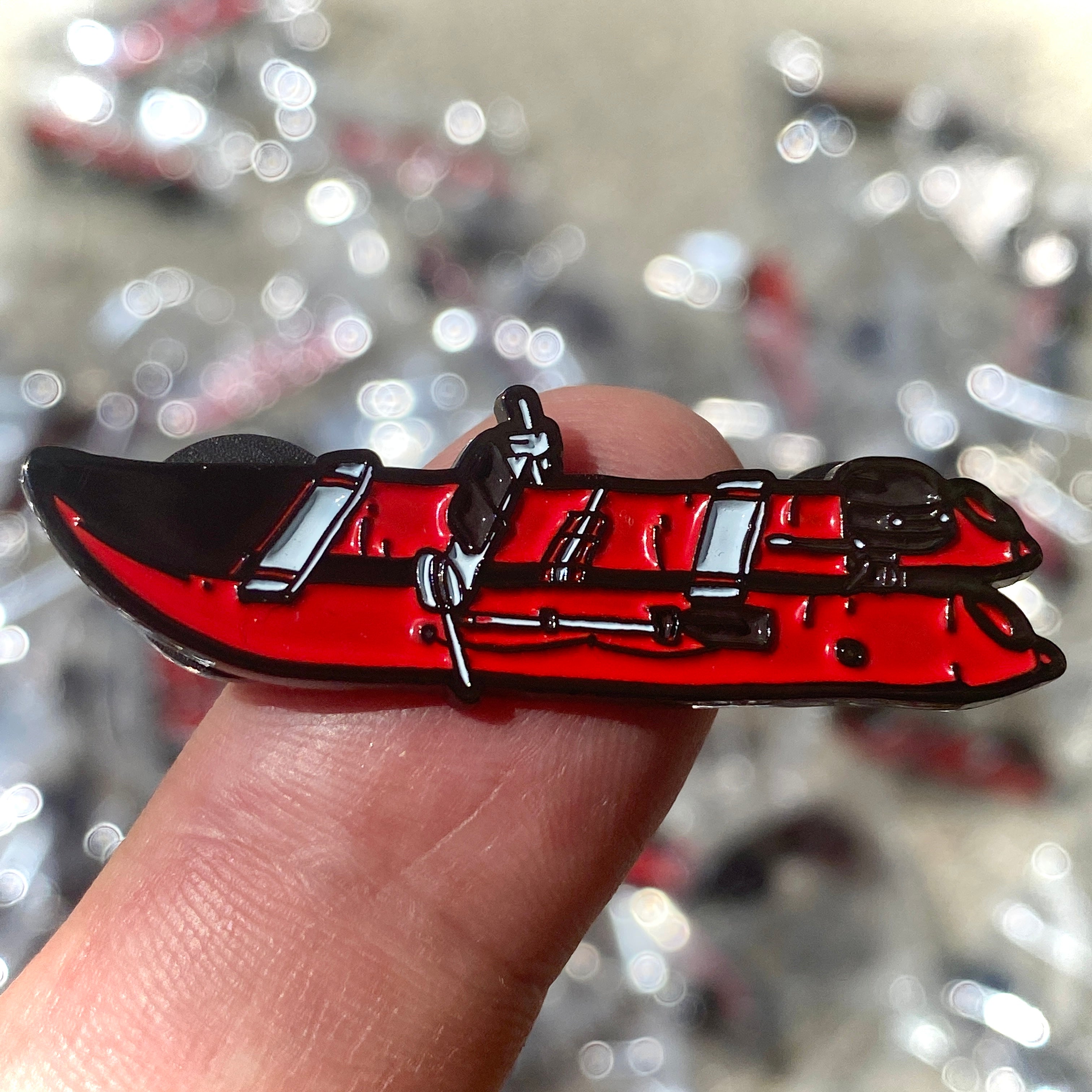 Collector Pins: AWP Inflatable Boat with Sonar