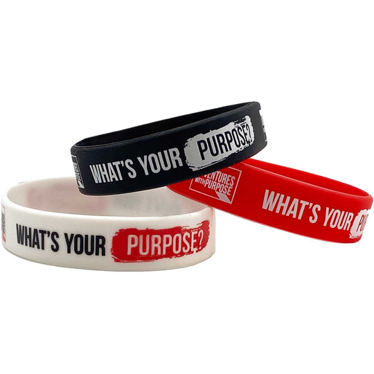 WHAT'S YOUR PURPOSE? Premium Soft Silicone Wristbands