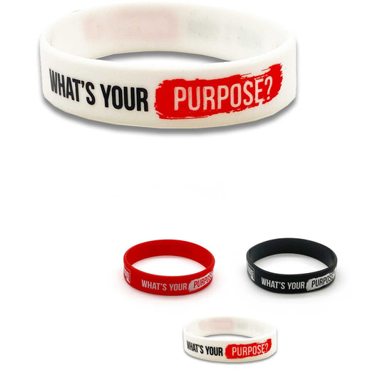 WHAT'S YOUR PURPOSE? Premium Soft Silicone Wristbands
