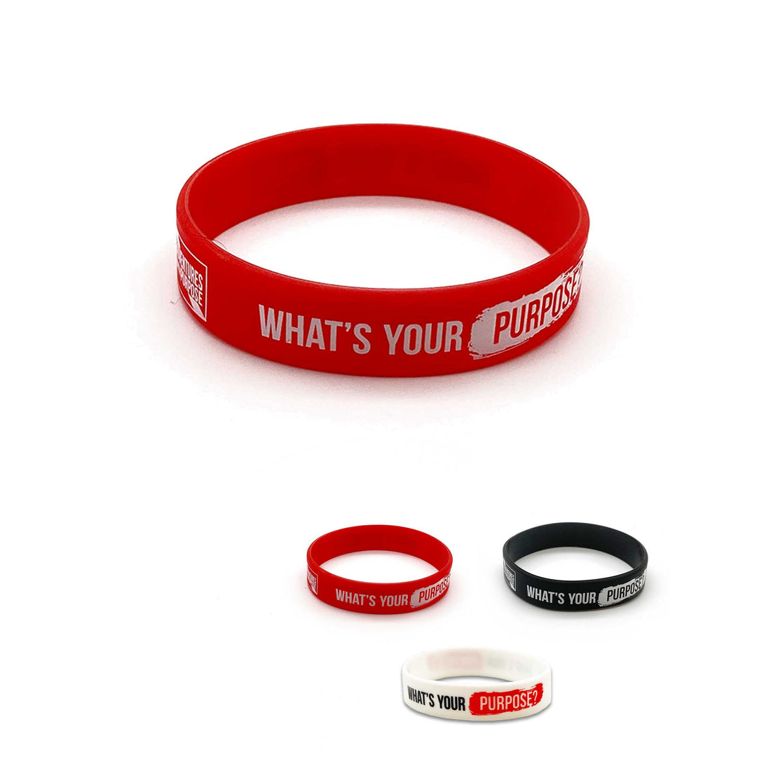 WHAT'S YOUR PURPOSE? Premium Soft Silicone Wristbands