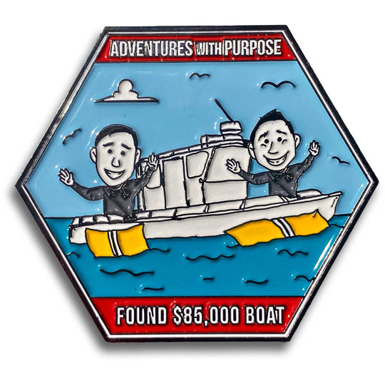 Collector Pin: FOUND $85,000 BOAT
