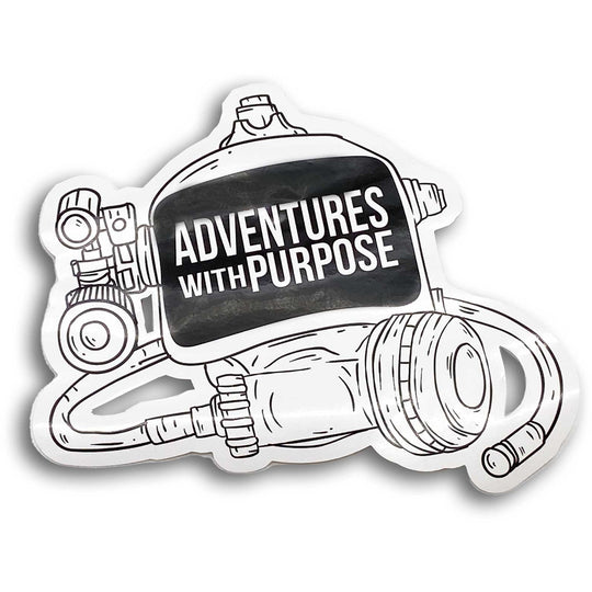 Vinyl Stickers: Adventures With Purpose Dive Mask