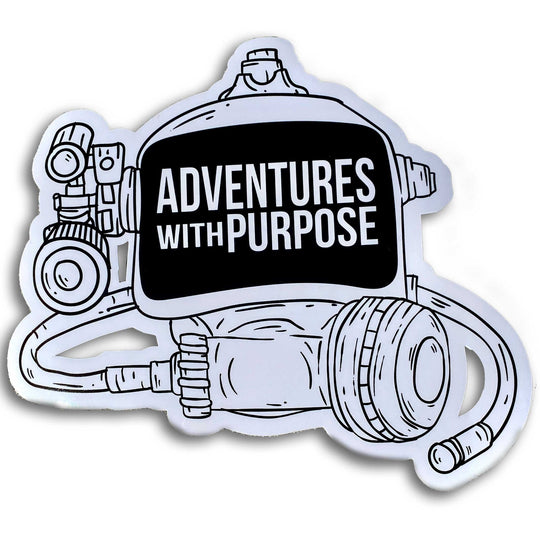 Vinyl Stickers: Adventures With Purpose Dive Mask